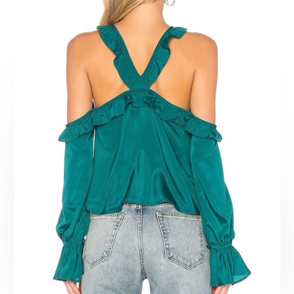 *NWOT* Likely Green Ruffle Top, Size Small NEVER WORN - Picture 5 of 6